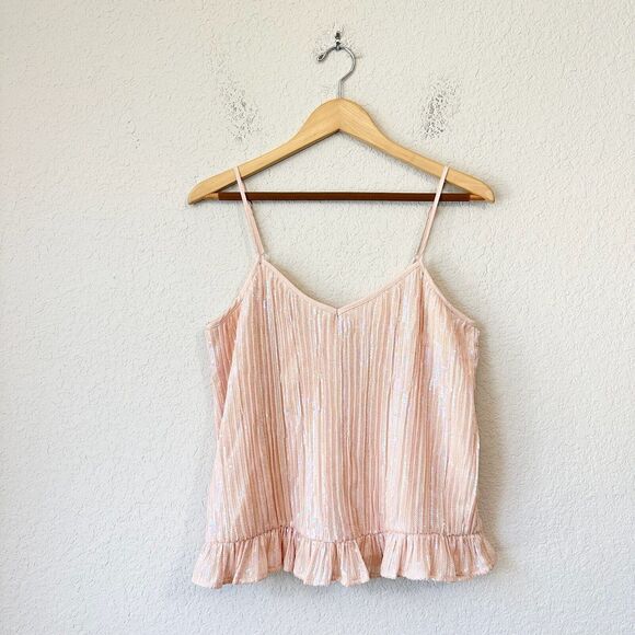 NWOT ANTHROPOLOGIE Amelie Beaded Cami Sequin in Pink - Picture 1 of 11